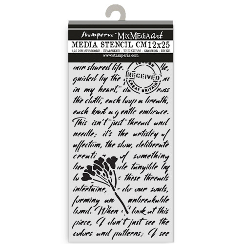 3 Pack - Stamperia Stencil 4.72"X9.84"-Quiet Days Manuscript - 5A003FYZ-1H9T9 - 5993110048374