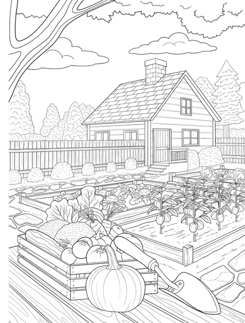 2 Pack - Creative Haven: Home Sweet Homestead Coloring Book-Soft Cover - 5A003D9Z-1H9K7