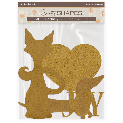 3 Pack - Stamperia Furry Friends Crafty Shapes-Dog And Cat Silhouette - 5A003CVX-1H94K - 5993110047636
