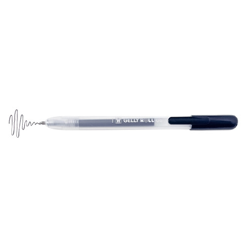 6 Pack - Sakura Gelly Roll Retractable Medium Point Pen Open Stock-Black - GRR348-74
