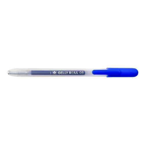 6 Pack - Sakura Gelly Roll Retractable Medium Point Pen Open Stock-Blue - GRR348-76