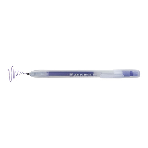 6 Pack - Sakura Gelly Roll Retractable Medium Point Pen Open Stock-Stardust Purple Star - GRR348-84