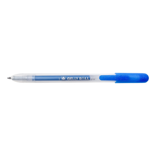 6 Pack - Sakura Gelly Roll Retractable Medium Point Pen Open Stock-Metallic Blue - GRR348-82 - 084511348820