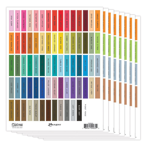 3 Pack - Tim Holtz Distress Ink Pad Label Sheets-Black - 5A00338X-1H4ZW