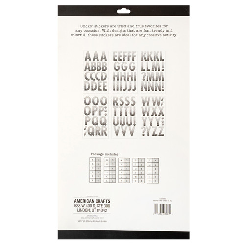 3 Pack - Sticko Alphabet Stickers-Neutral Glitter Ombr - 5A002QGS-1GRWB