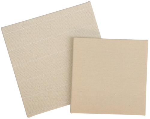 2 Pack - KnitPro Pre-Stretched Fabric Frames For Punch Needle-2/Pkg-1 Duck Fabric & 1 Monk's Cloth - 5A0028GN-1GBK9 - 8907628059811