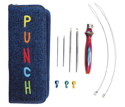 2 Pack - KnitPro Punch Needle Art Kit-The Vibrant Kit - 5A0028FT-1GBL8 - 8907628059835