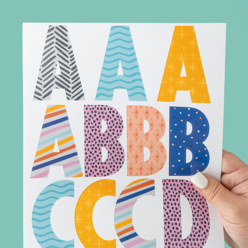 3 Pack - Sticko Alphabet Stickers-Trendy Pattern - 5A002QPB-1GS82