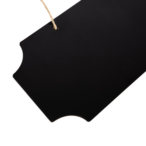 3 Pack - CousinDIY Chalkboard Sign Notched with Jute Hanger 15 x 5-Black - A50024DY-G17JB