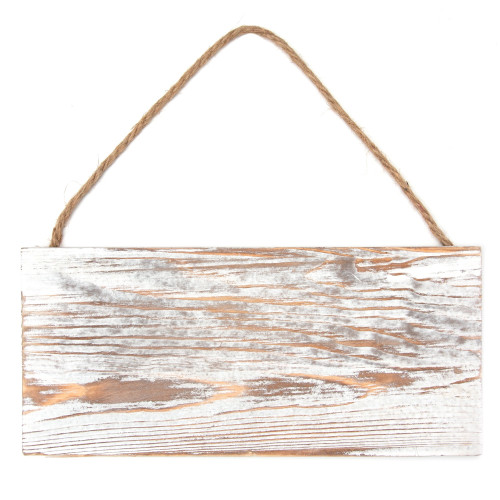 3 Pack - CousinDIY Wood Plank Whitewash with Jute Hanger 12 x 5.5-White Wash - A50024FF-G17LY