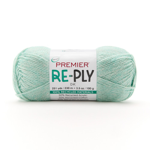 3 Pack - Premier Re-Ply Yarn-Mint - 5A003G3L-1H9YH - 840166867051