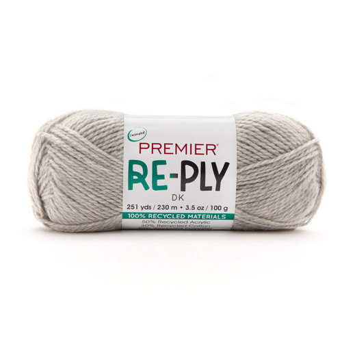 3 Pack - Premier Re-Ply Yarn-Light Gray - 5A003G3L-1H9YF - 840166866993