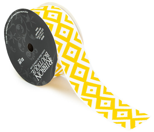 3 Pack - American Crafts Ribbon Boutique-Geo Diamond Yellow - 5A002QC9-1GRMD