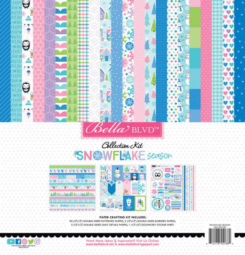 Bella Blvd Collection Kit 12"X12"-Snowflake Season - 5A003HCZ-1HCLQ - 810176551882