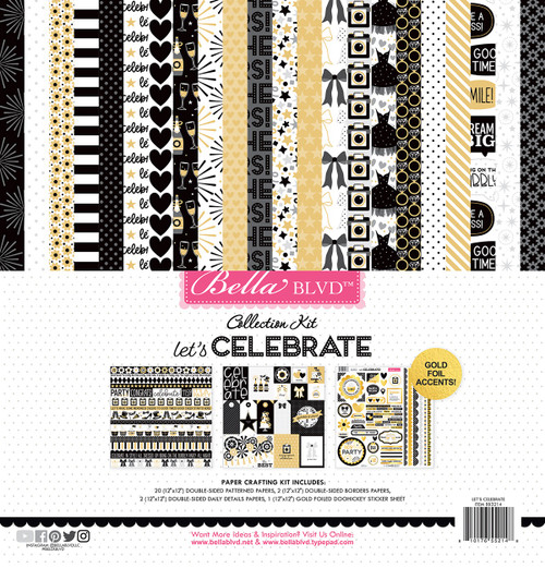 Bella Blvd Collection Kit 12"X12"-Let's Celebrate! - 5A003HBY-1HCLV - 810176552148
