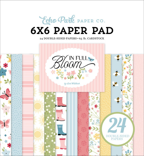 Echo Park Double-Sided Paper Pad 6"X6"-In Full Bloom - 5A003HF6-1HCM1 - 810208643486