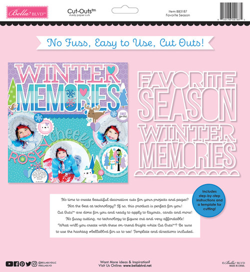 Bella Blvd Snowflake Season Cut-Outs-Favorite Season - 5A003HCB-1HCL6 - 810176551875