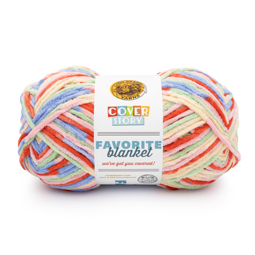 Lion Brand Cover Story Favorite Blanket Yarn-Macarons - 5A003HB4-1HCHB - 023032185262