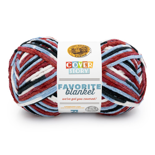 Lion Brand Cover Story Favorite Blanket Yarn-Burrr-Berry - 5A003HB4-1HCHC - 023032139852