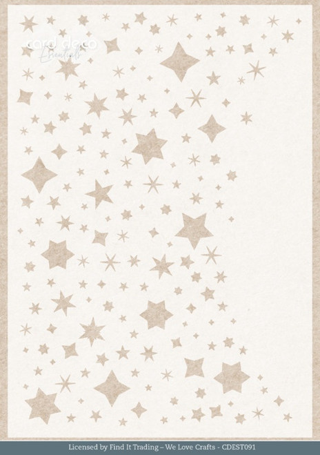 Find It Trading Deco Essentials Stencil-Cosy Stars A5, Cosy Winter - 5A003H7H-1HCJ7 - 8718715156289