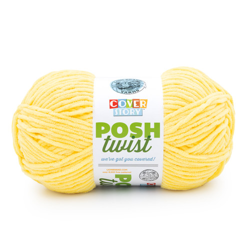 Lion Brand Cover Story Posh Twist Yarn-Lemon Meringue - 5A003HB5-1HCFN - 023032190280