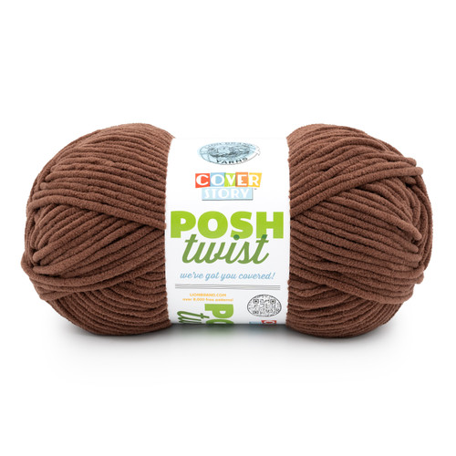 Lion Brand Cover Story Posh Twist Yarn-Chocolate Fudge - 5A003HB5-1HCFS - 023032190228