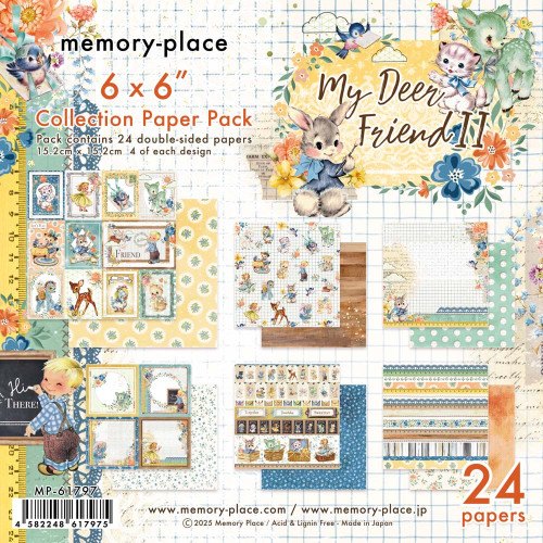 Memory Place Collection Pack 6"X6"-My Deer Friends II - 5A003H9M-1HCF8 - 4582248617975