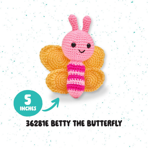 Bucilla Amigurumi Kit - Betty The Butterfly-4.5"X5.75"X2" - 5A003GHZ-1HBLB
