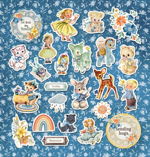 Memory Place Ephemera Carstock Die-Cuts-My Deer Friends II - 5A003HB2-1HCF9