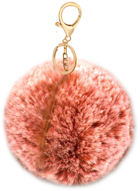 Pepperell Braiding Faux Fur Zipper Poms-Red Fox - 5A003H06-P001 - 725879848903