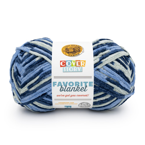 Lion Brand Cover Story Favorite Blanket Yarn-I'm Blue - 5A003HB4-1HCH0 - 023032185255
