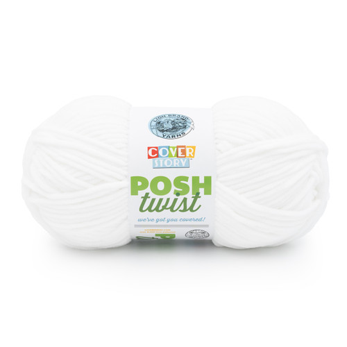 Lion Brand Cover Story Posh Twist Yarn-Whipped Cream - 5A003HB5-1HCG5 - 023032190129