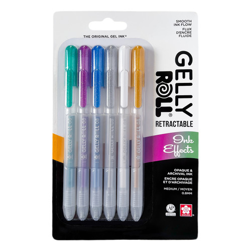 Sakura Gelly Roll Retractable Pen Set 6/Pkg-Ink Effects - 5A003GFG-1HBFY - 053482506065