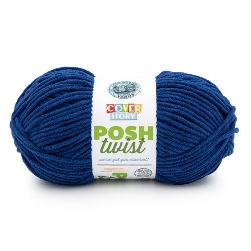 Lion Brand Cover Story Posh Twist Yarn-Blueberry - 5A003HB5-1HCFR - 023032190181