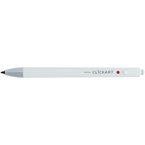 Zebra ClickArt Retractable Felt Tip Marker 0.6mm-Light Gray - 5A003GCZ-1HBBG - 045888697102