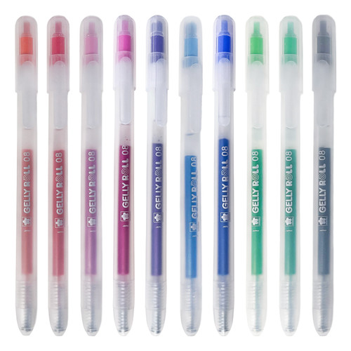 Sakura Gelly Roll Retractable Pen Set 10/Pkg-Stardust - 5A003GFB-1HBGS