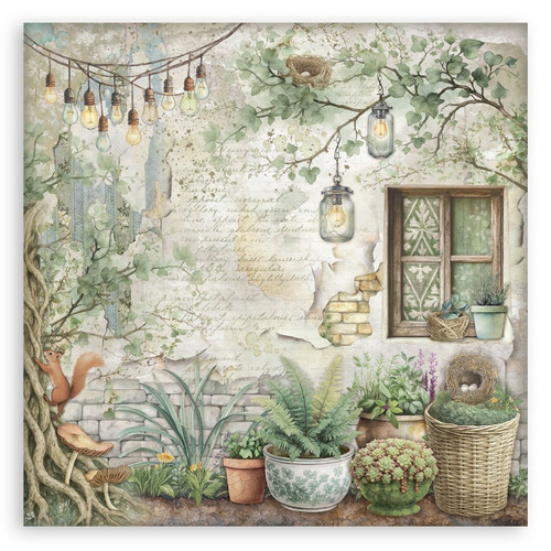 Stamperia Single-Sided Paper Pad 12"X12" 22/Pkg-Herbarium Silvae - 5A003GGQ-1HBGY