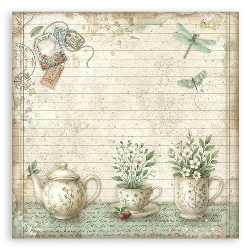 Stamperia Single-Sided Paper Pad 12"X12" 22/Pkg-Herbarium Silvae - 5A003GGQ-1HBGY