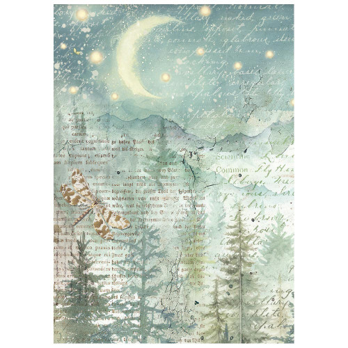 Stamperia Rice Paper A6 8/Pkg-Herbarium Silvae - 5A003GG0-1HBHB