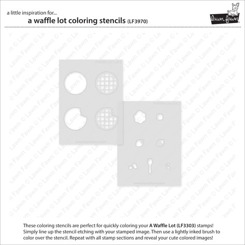 Lawn Clippings Coloring Stencils-A Waffle Lot - 5A003GRX-1HBVH