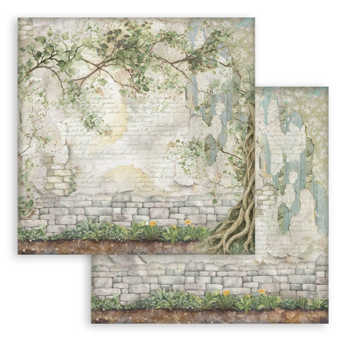 Stamperia Backgrounds Double-Sided Paper Pad 12"X12" 10/Pkg-Herbarium Silvae - 5A003GGC-1HBJG