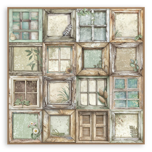 Stamperia Single-Sided Paper Pad 8"X8" 22/Pkg-Herbarium Silvae - 5A003GFT-1HBHM