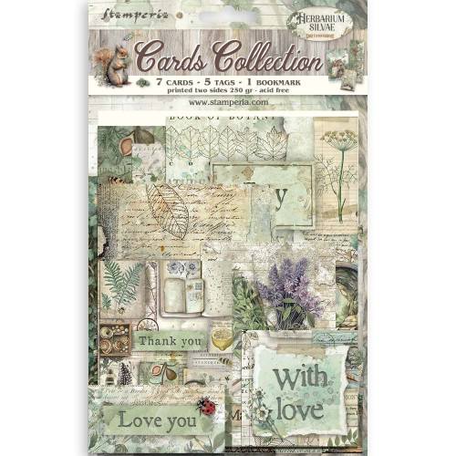 Stamperia Cards Collection-Herbarium Silvae - 5A003GFS-1HBHR - 5993110049043