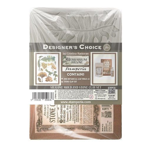Stamperia Silicone Stone Clay-Herbarium Silvae - 5A003GGX-1HBHT - 5993110050636