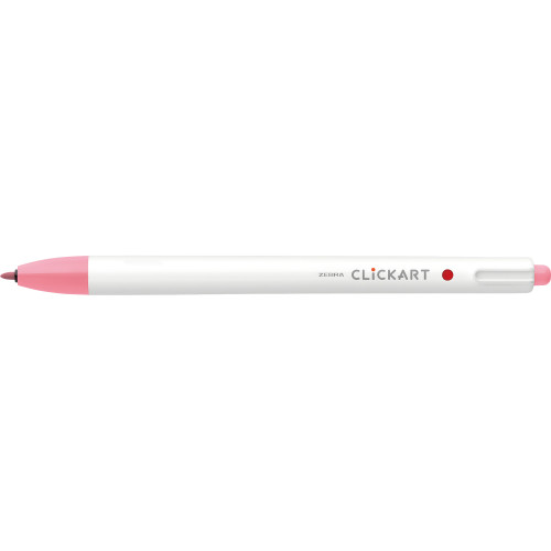Zebra ClickArt Retractable Felt Tip Marker 0.6mm-Peach Pink - 5A003GCZ-1HB9C - 045888693708