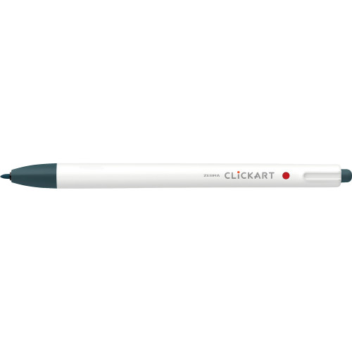 Zebra ClickArt Retractable Felt Tip Marker 0.6mm-Smokey Blue - 5A003GCZ-1HB9X - 045888696105