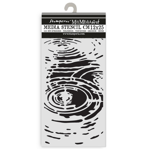 Stamperia Stencil 4.72"X9.84"-Herbarium Silvae Water Pattern - 5A003GFZ-1HBJM - 5993110048978