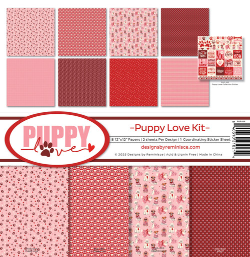 Reminisce Collection Kit 12"X12"-Puppy Love - 5A003GH6-1HBJQ - 840310210214