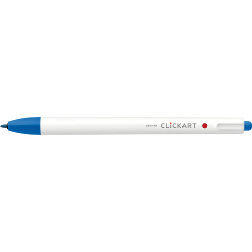 Zebra ClickArt Retractable Felt Tip Marker 0.6mm-Pale Blue Dozen - 5A003GCZ-1HB96 - 045888693609
