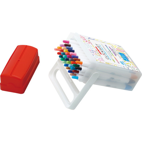 Zebra ClickArt Retractable Felt Tip Marker 48/Pkg-Assortment - 5A003GCX-1HBC8